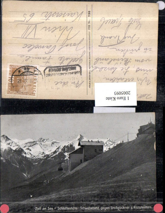 2005093,Zell am See Schmittenhöhe Schwebebahn Seilbahn geg. Großglockner u. Kitzsteinhorn