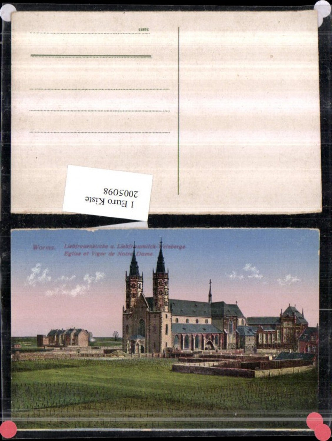 2005098,Worms Liebfrauenkirche Kirche u. Liebfraumilch-Weinberge