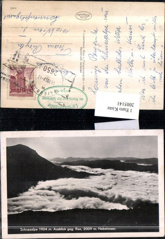 2005141,Schneealpe Ausblick geg. Rax Nebelmeer b. Puchberg
