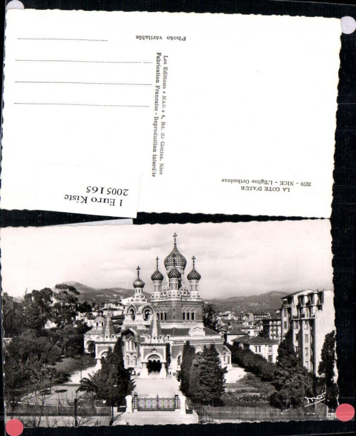 2005165,La Cote d'Azur Nice L'Eglise Orthodoxe Russische Kirche