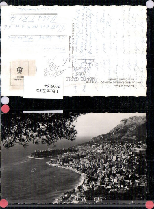 2005194,La Principaute de Monaco Vue prise de la Grande Corniche Totale