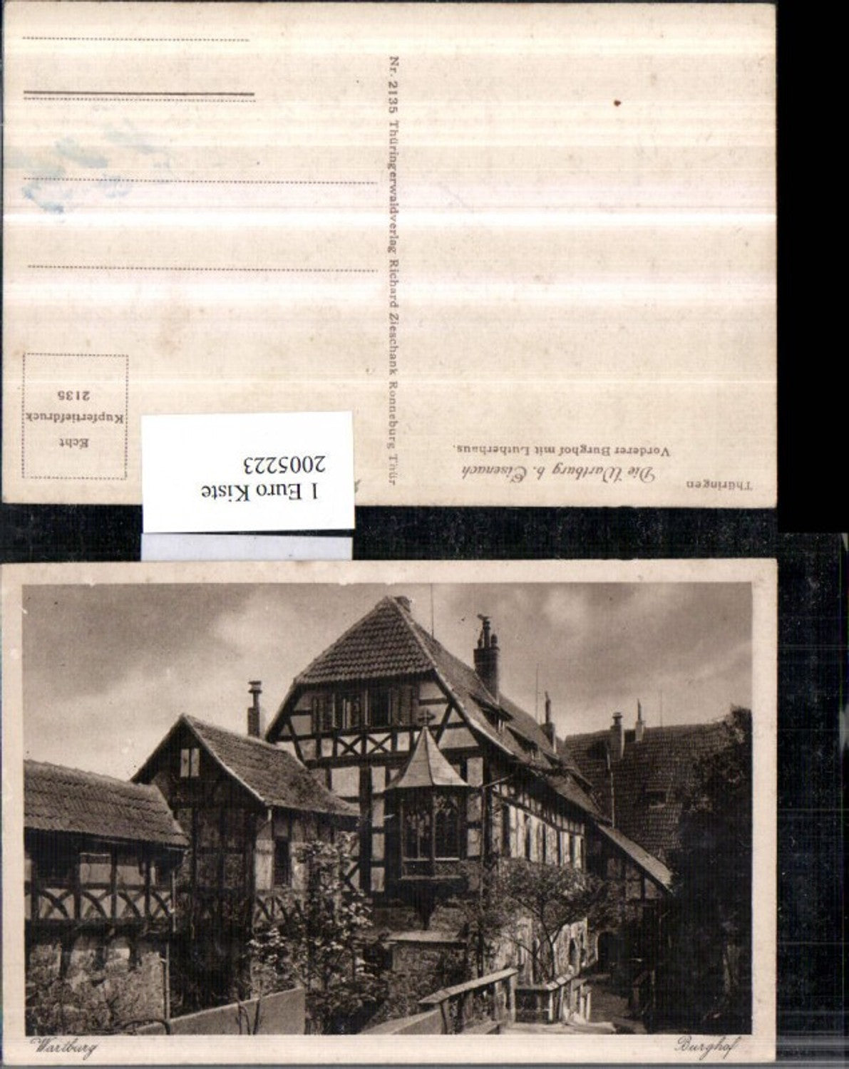 2005223,Thüringen Wartburg b. Eisenach Vorderer Burghof m. Lutherhaus
