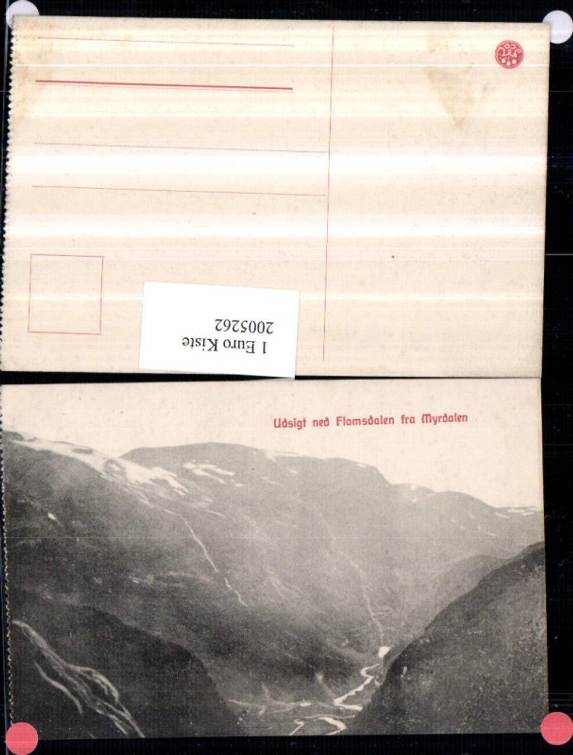 2005262,Udsigt ned Flomsdalen fra Myrdalen b. Flam Bergkulisse