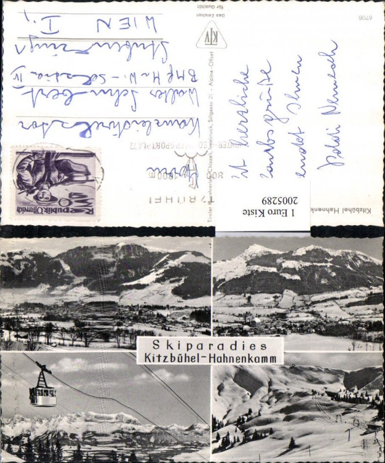 2005289,Kitzbühel Hahnenkamm Totale Seilbahn Mehrbildkarte