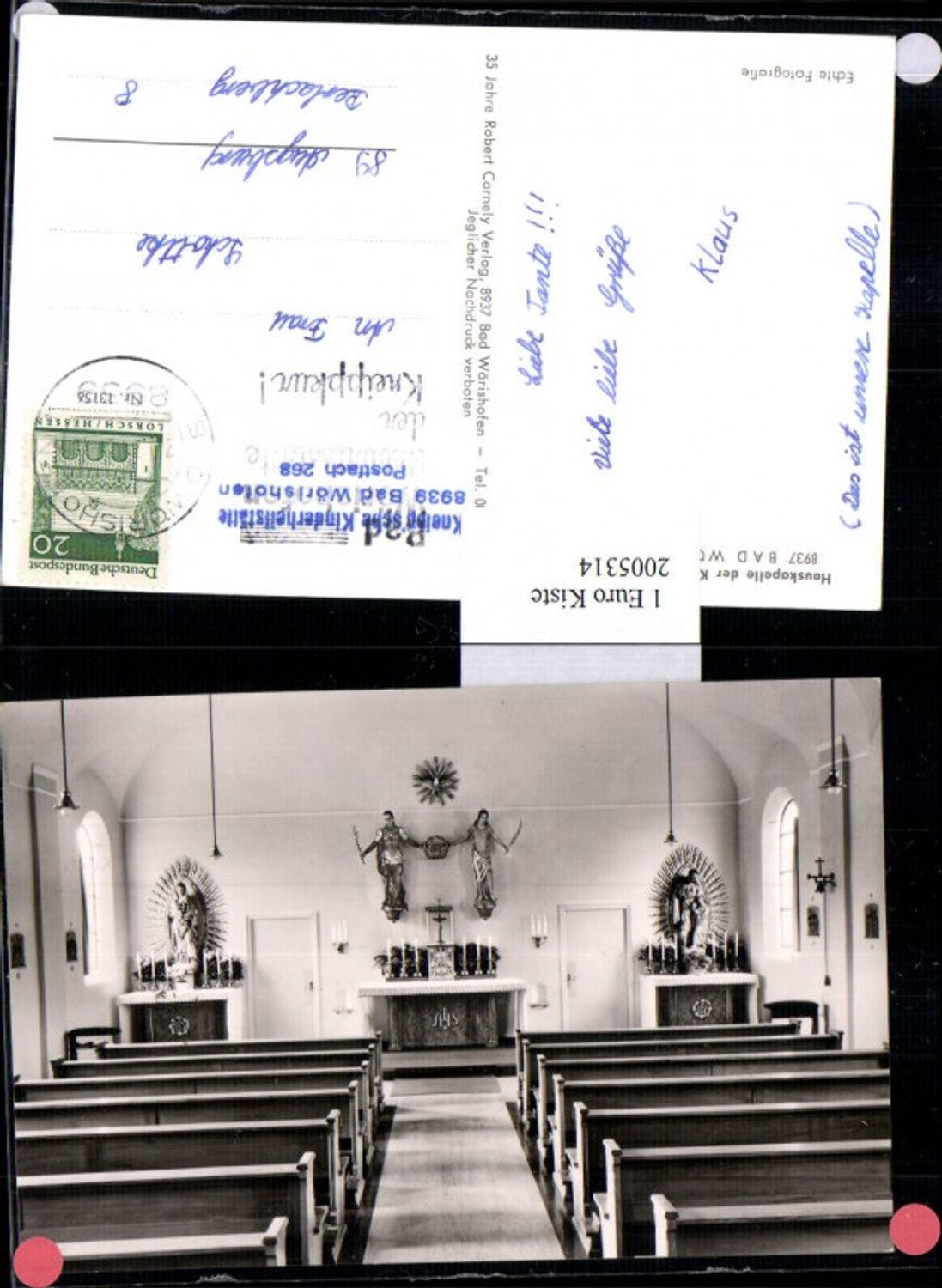 2005314,Bad Wörishofen im Allgäu Hauskapelle d. Kneippschen Kinderheilstätte