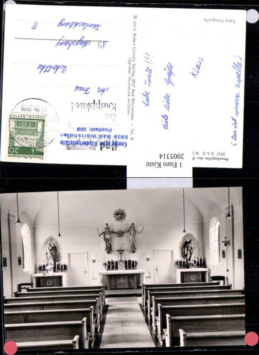 2005314,Bad Wörishofen im Allgäu Hauskapelle d. Kneippschen Kinderheilstätte