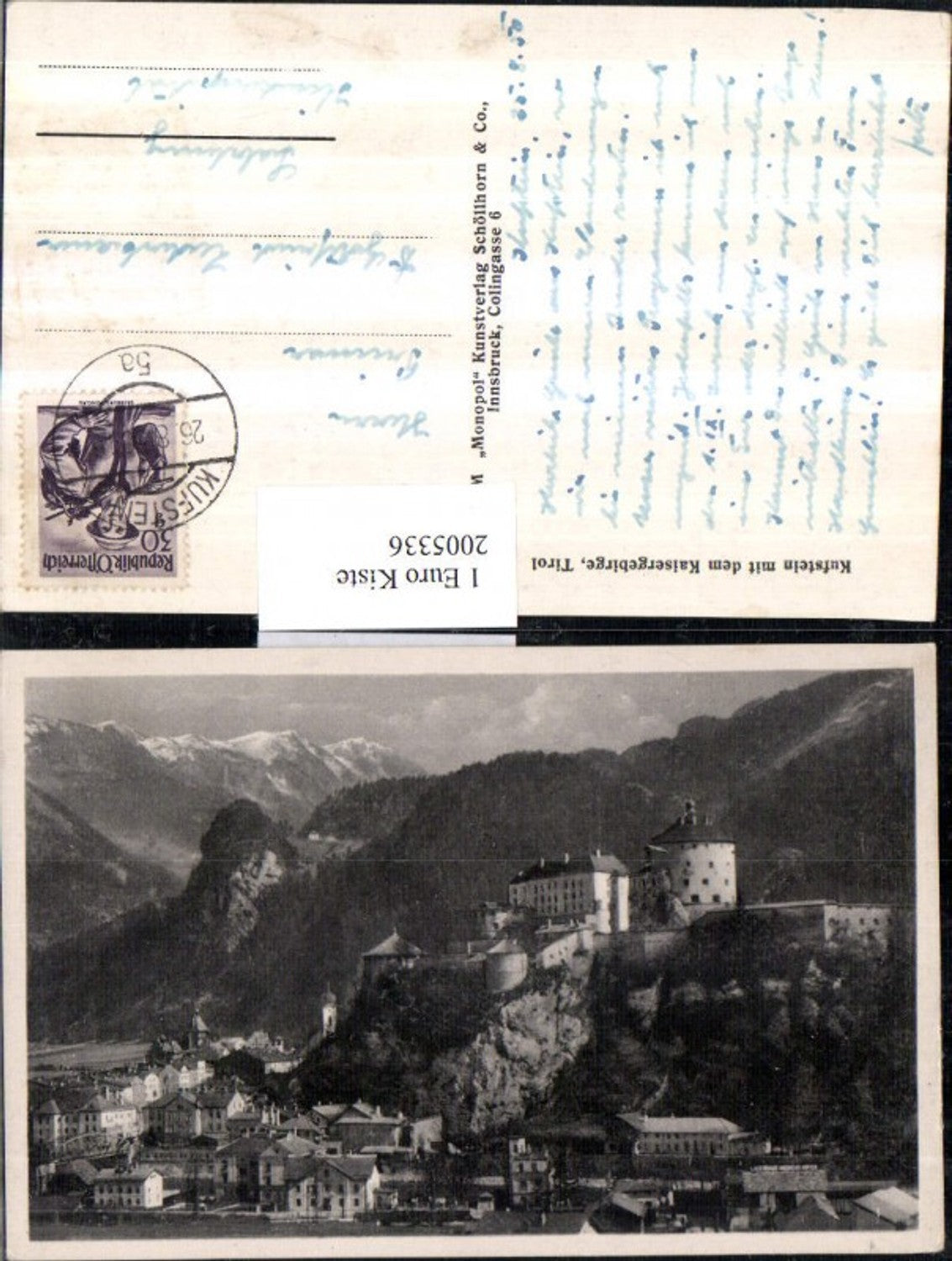 2005336,Kufstein Teilansicht m. Festung u. d. Kaisergebirge