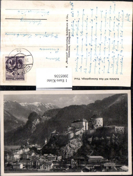 2005336,Kufstein Teilansicht m. Festung u. d. Kaisergebirge