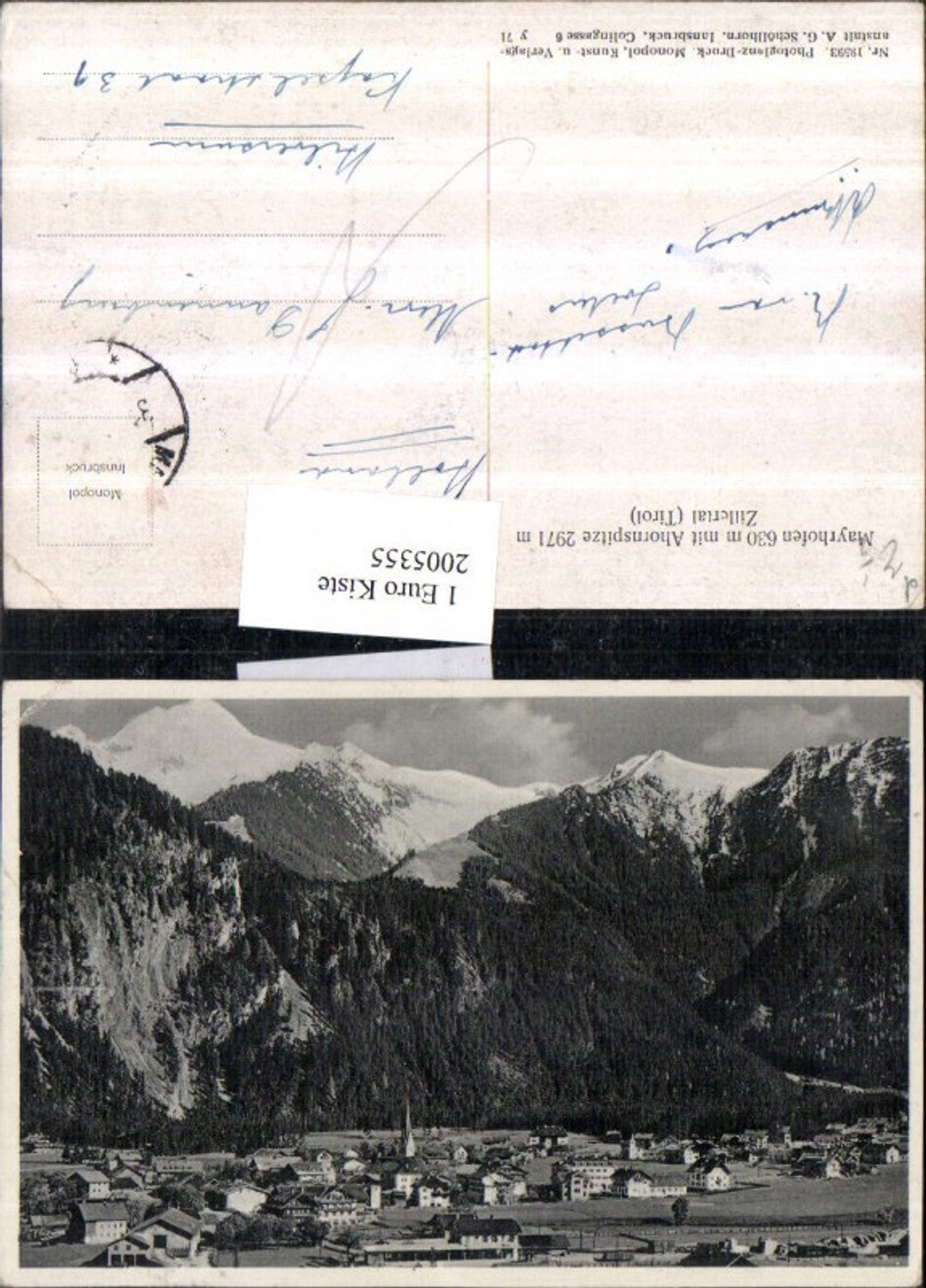 2005355,Mayrhofen Totale m. Ahornspitze im Zillertal