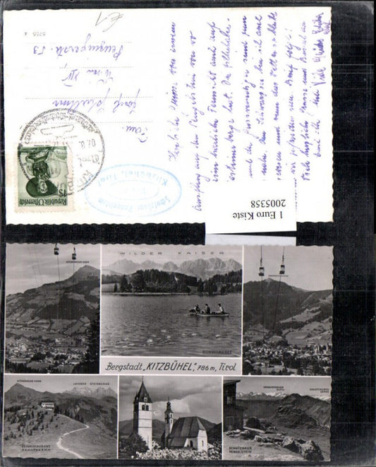 2005358,Kitzbühel Totale Schwarzee Seilbahn Gondel Kirche Mehrbildkarte