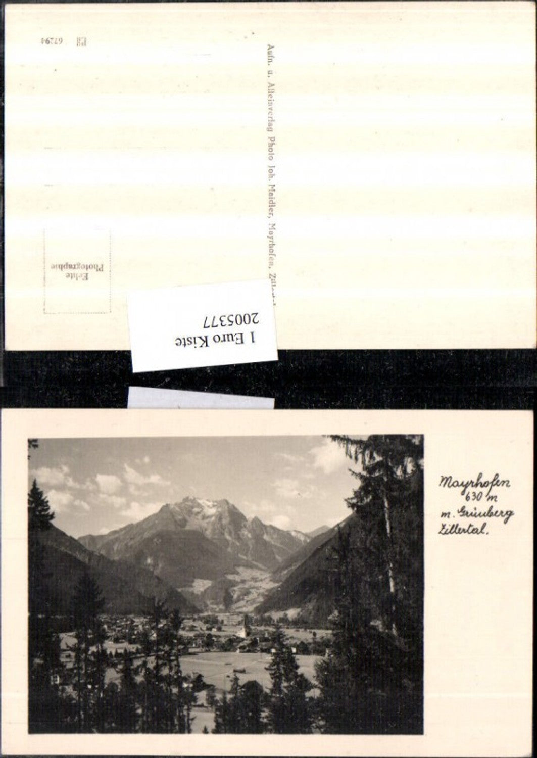 2005377,Mayrhofen im Zillertal Totale m. Grünberg