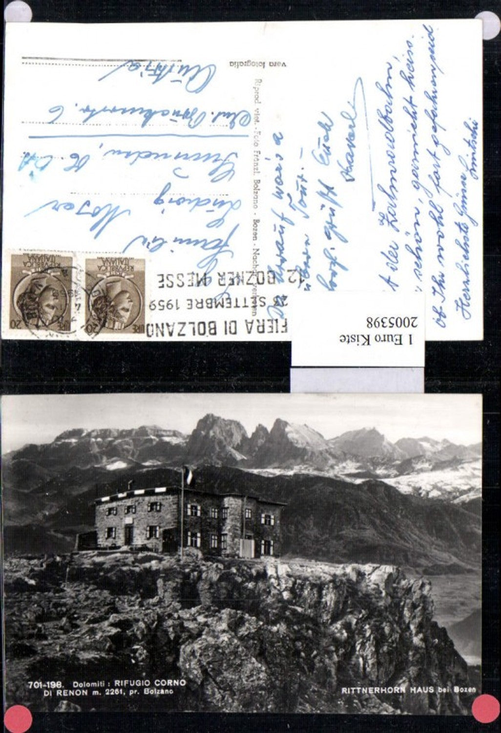 2005398,Dolomiten Rifugo Corno di Renon Rittnerhorn Haus b. Bozen