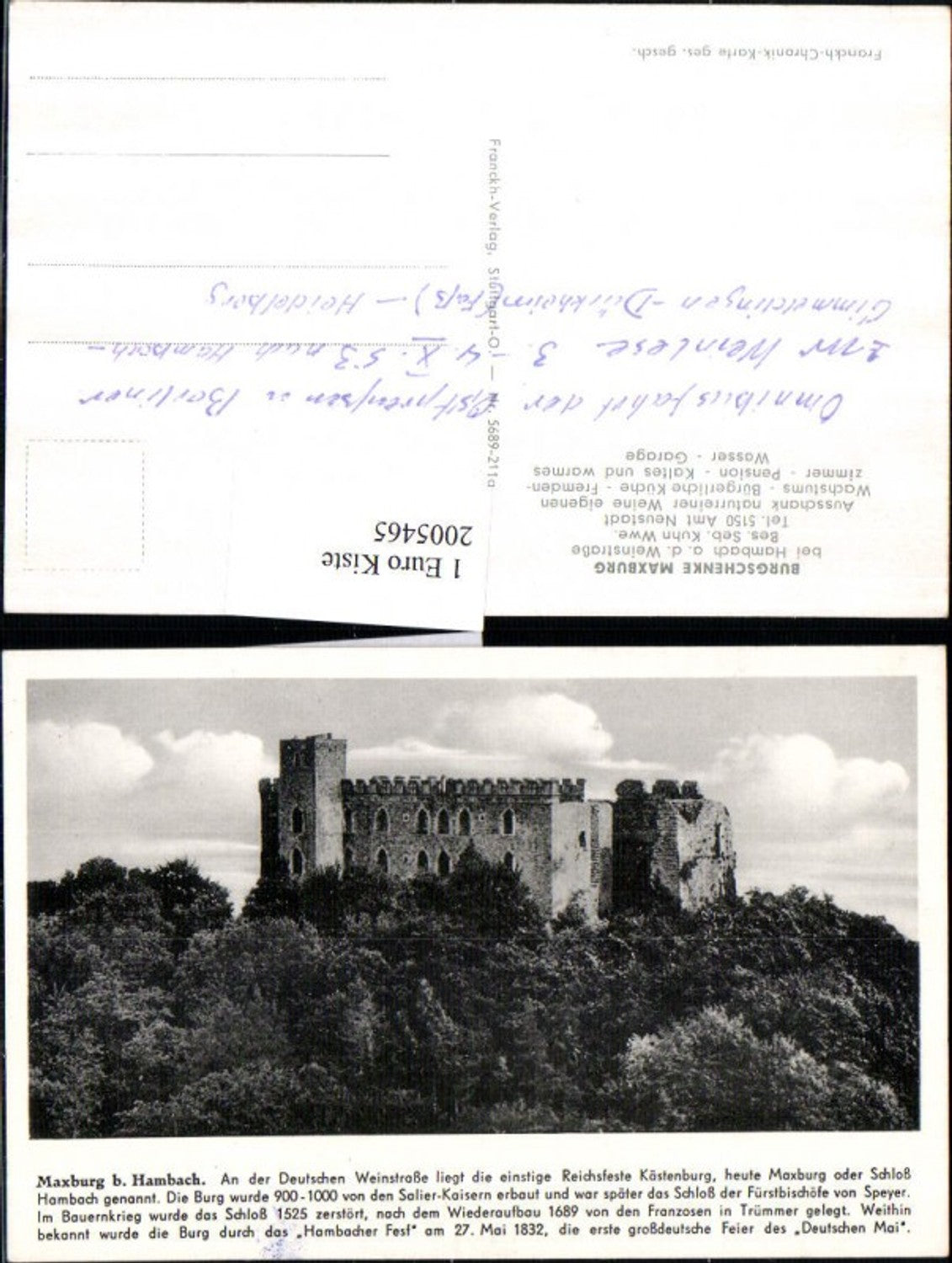 2005465,Maxburg b. Hambach Burg