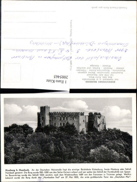 2005465,Maxburg b. Hambach Burg