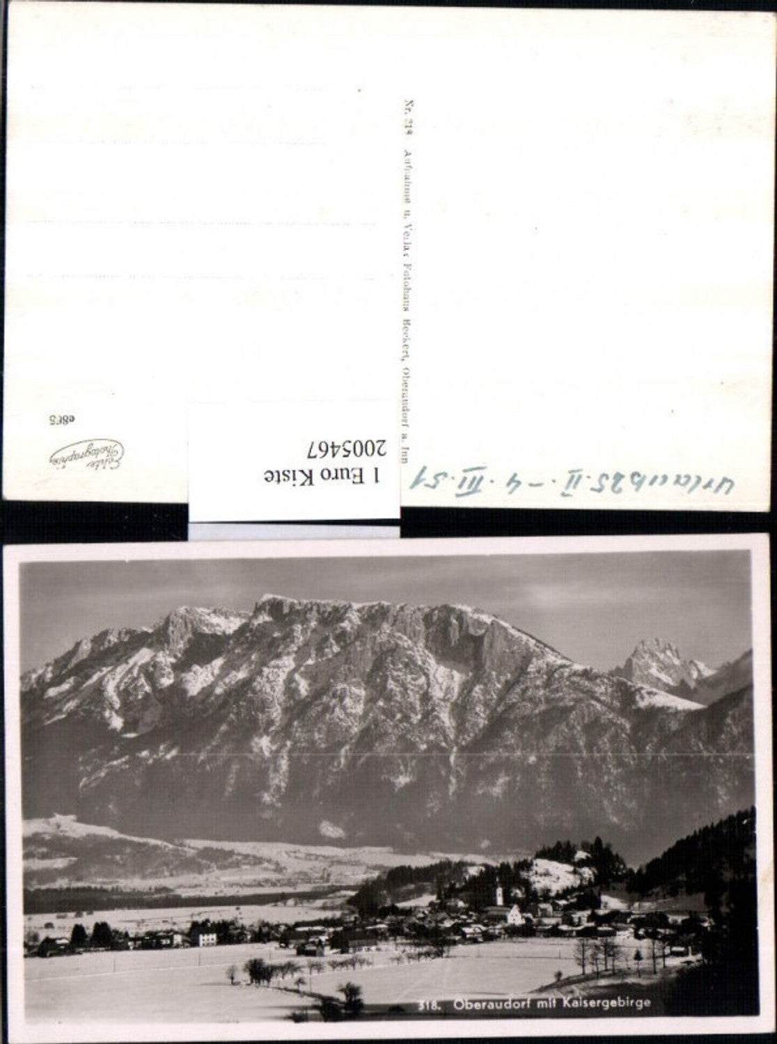 2005467,Oberaudorf Totale m. Kaisergebirge Winterbild