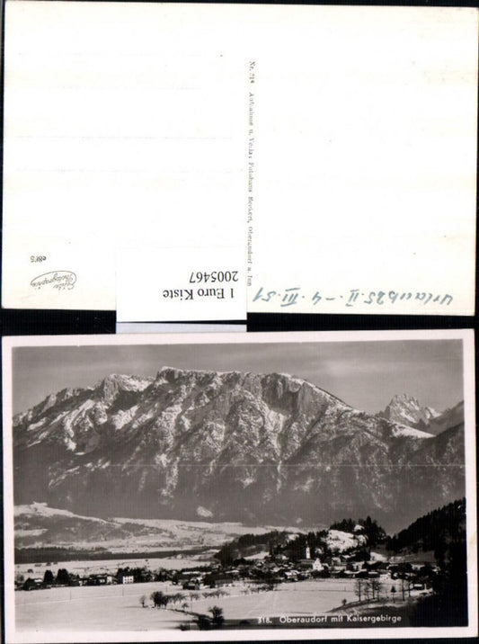 2005467,Oberaudorf Totale m. Kaisergebirge Winterbild