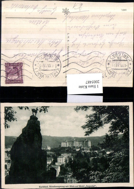 2005487,Karlsbad Karlovy Vary Hirschensprung m. Blick auf Hotel Imperial