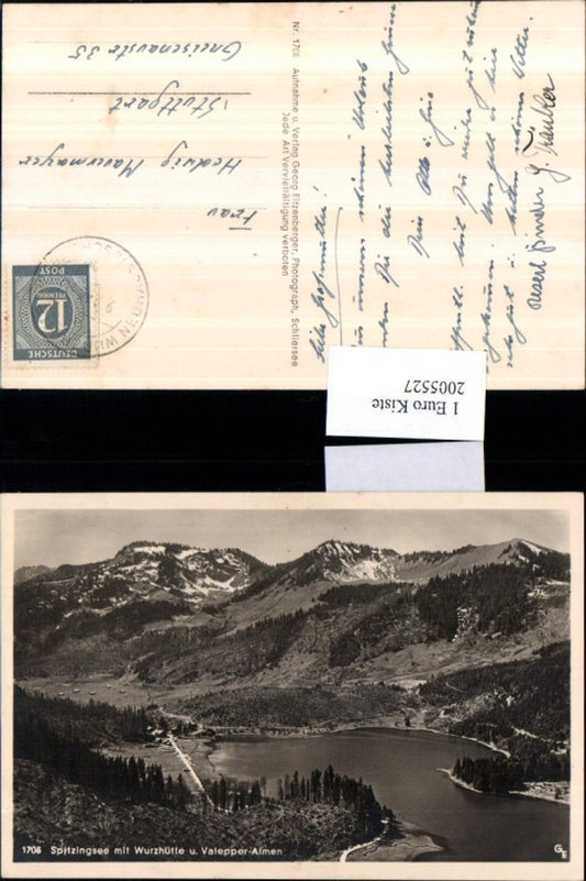 2005527,Spitzingsee See m. Wurzhütte u. Valepper-Almen b. Schliersee
