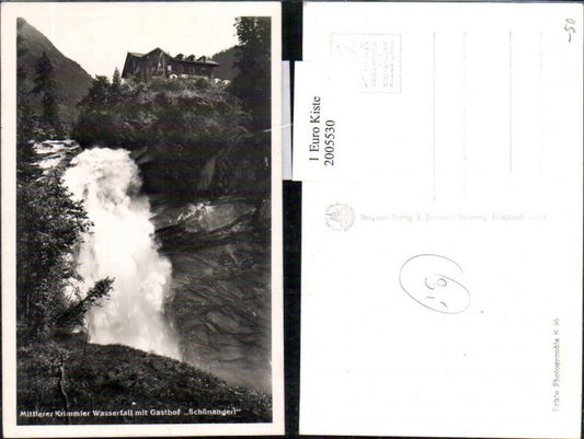 2005530,Mittlerer Krimmler Wasserfall m. Gasthof Schönangerl