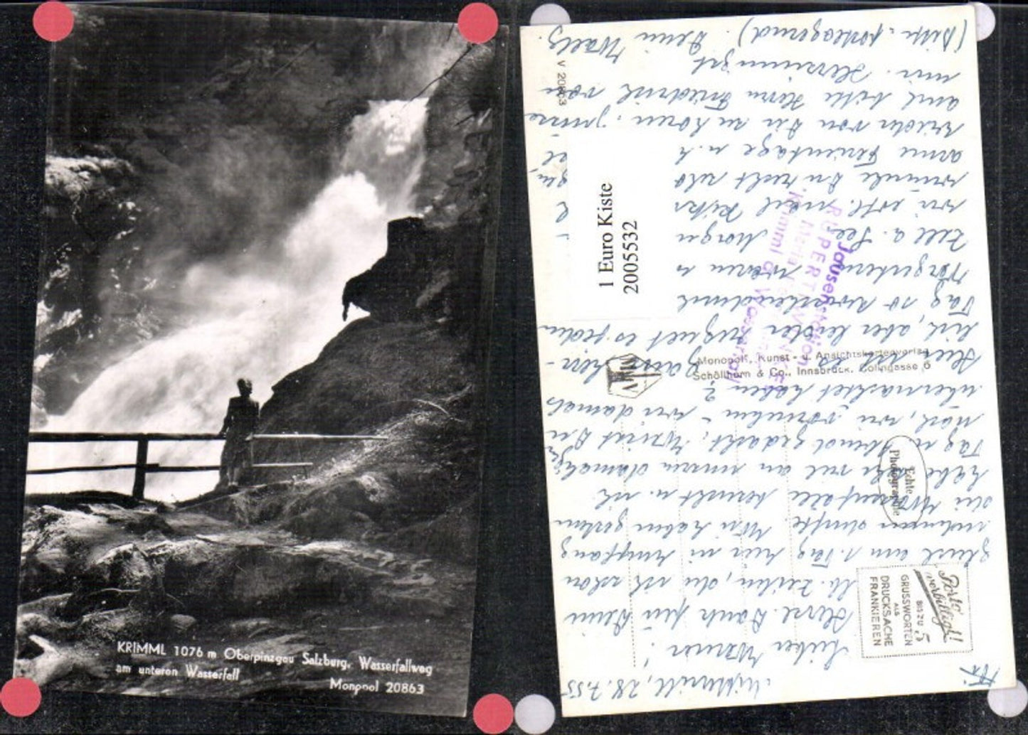 2005532,Krimml im Oberpinzgau Wasserfallweg am unteren Wasserfall