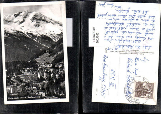 2005542,Badgastein Bad Gastein Totale m. Rathausberg