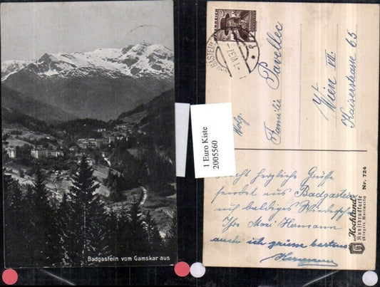 2005560,Badgastein Bad Gastein Totale vom Gamskar aus