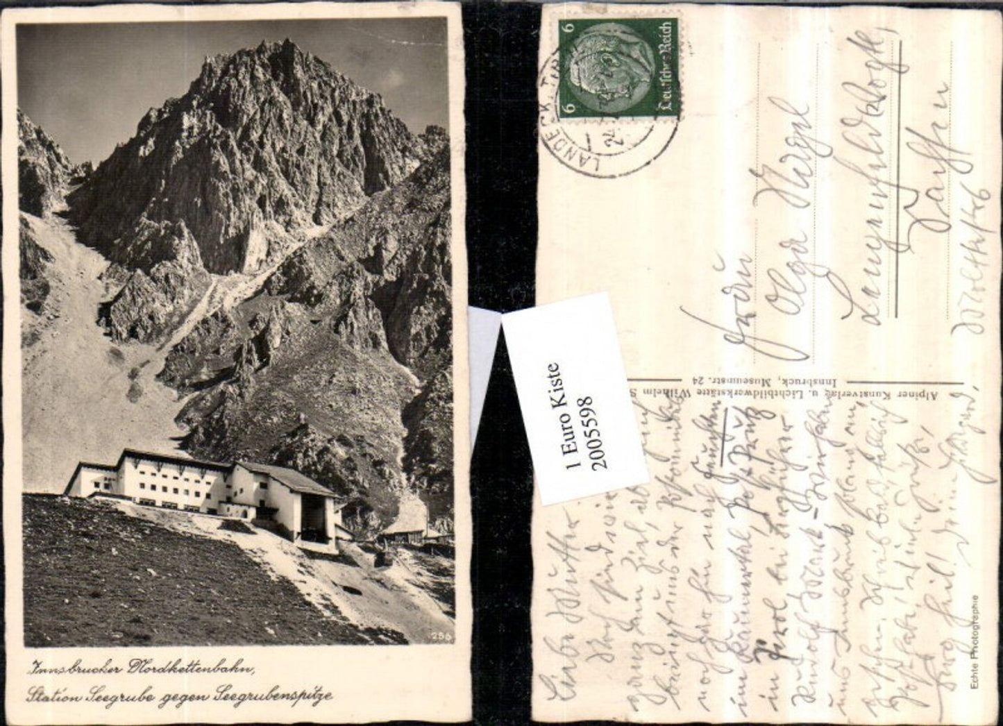 2005598,Innsbrucker Nordkettenbahn Station Seegrube geg. Seegrubenspitze