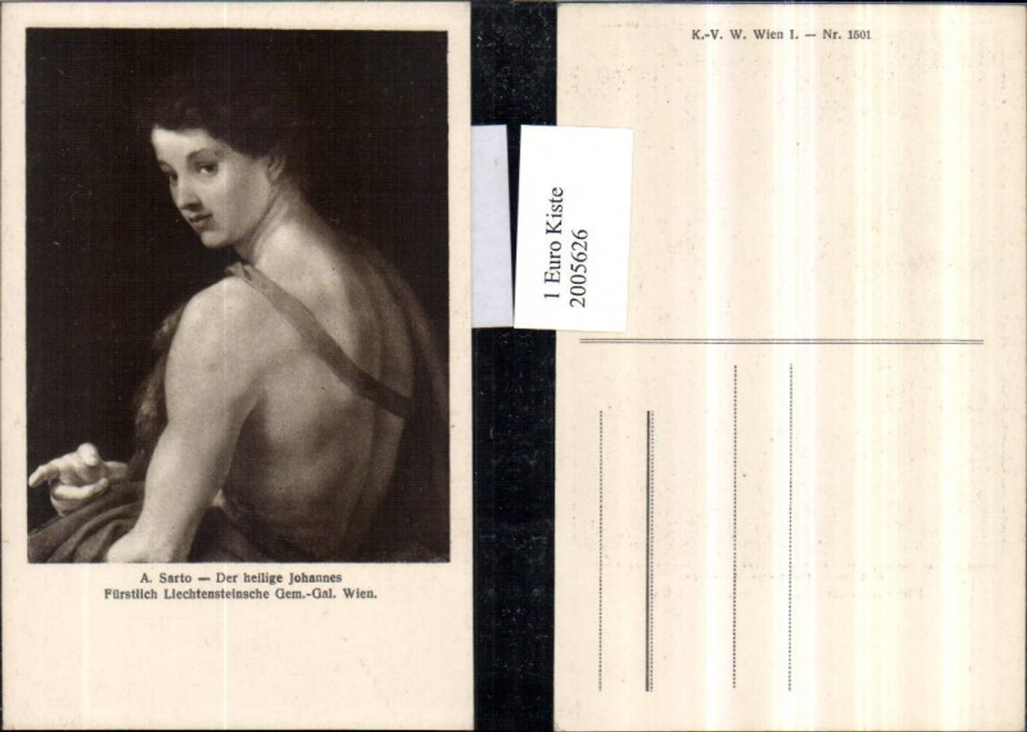 2005626,Künstler AK A. Sarto Der heilige Johannes Portrait Gemälde
