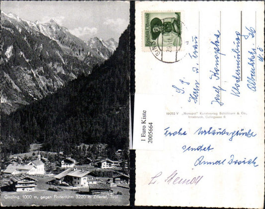 2005664,Ginzling Totale geg. Floitenturm im Zillertal