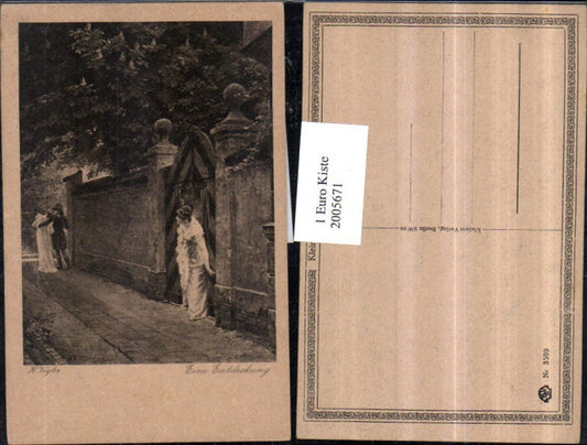 2005671,Künstler AK H. Vogler Eine Entdeckung