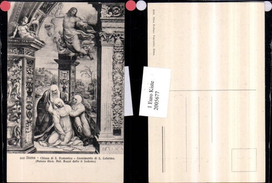 2005677,Siena Chiesa di San Domenico Svenimento di San Caterina Kirche Gemälde Engel Frauen