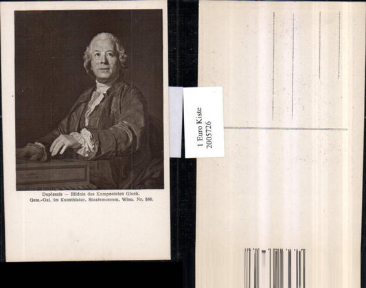 2005726,Künstler AK Duplessis Bildnis des Komponisten Gluck Portrait
