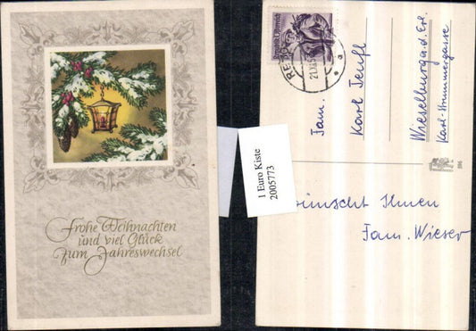 2005773,Weihnachten Neujahr Tannenzweig Schnee Laterne Zapfen