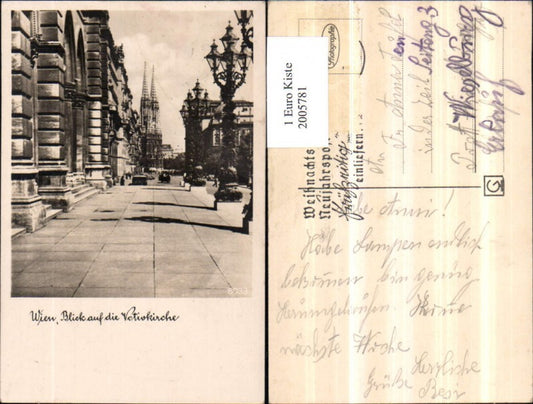 2005781,Wien Blick auf die Votivkirche Straßenansicht