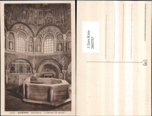 2005787,Ravenna Battistero L'interno Taufkapelle