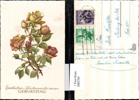 2005799,Geburtstag Rosen Rosenblüten Knospen Dornen