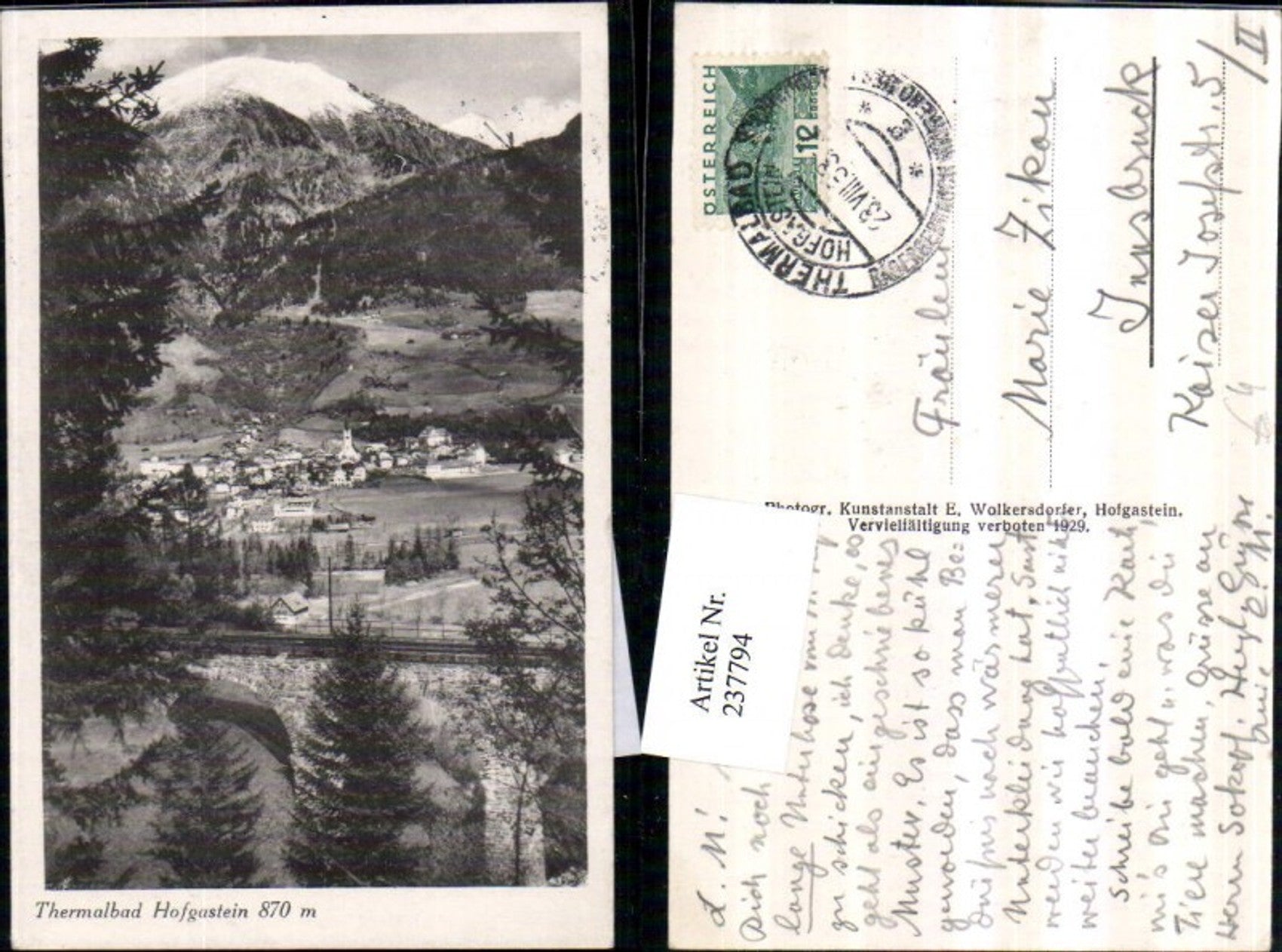 Alte Ansichtskarte – Old Postcard