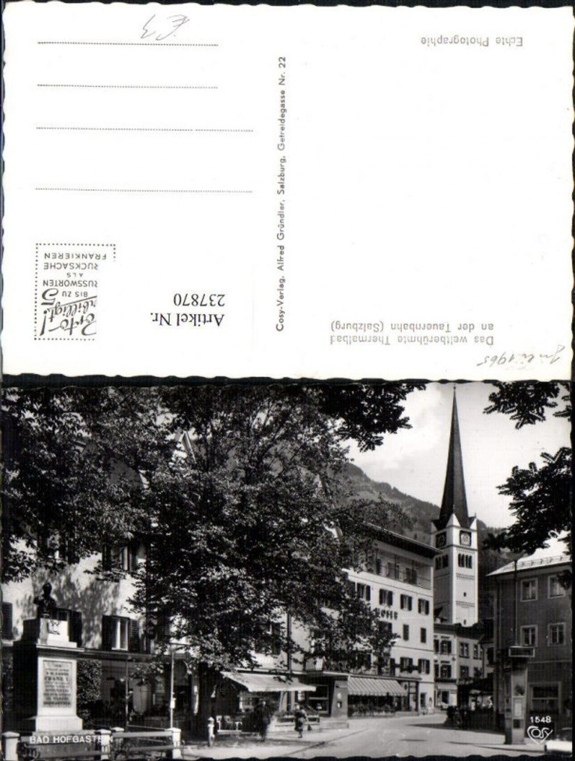 Alte Ansichtskarte – Old Postcard
