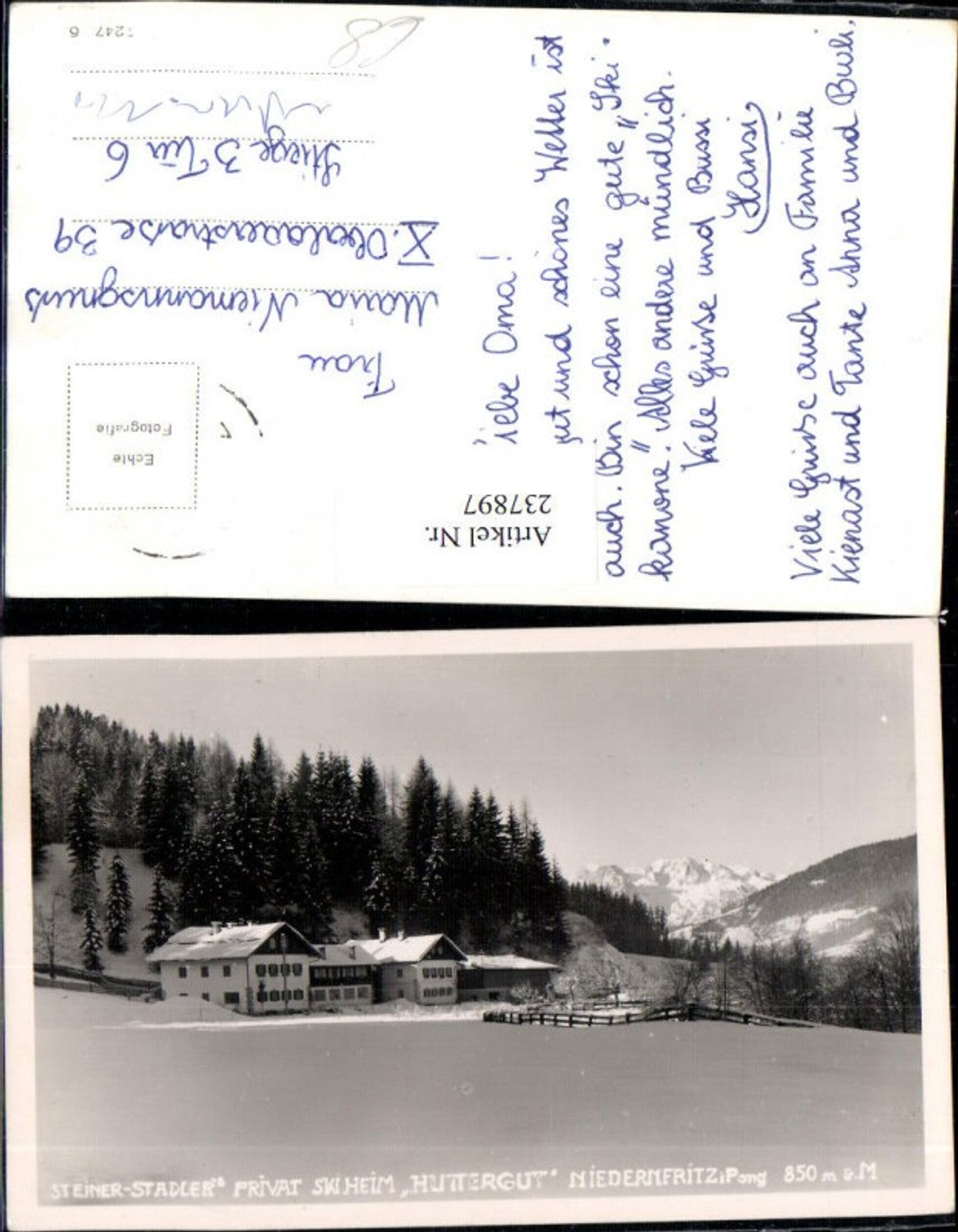 Alte Ansichtskarte – Old Postcard