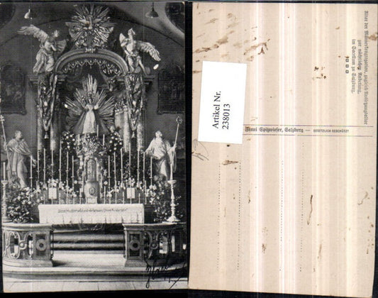238013,Salzburg Altar d. Männerkongregation im Sacellum