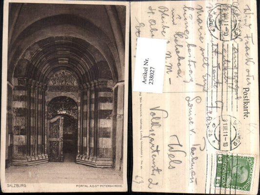 238027,Salzburg Portal an d. St. Peterskirche