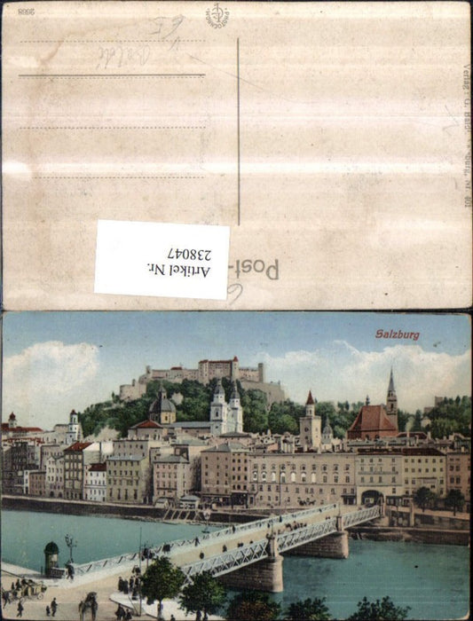 238047,Salzburg Teilansicht Festung Brücke pub G. Baldi 401