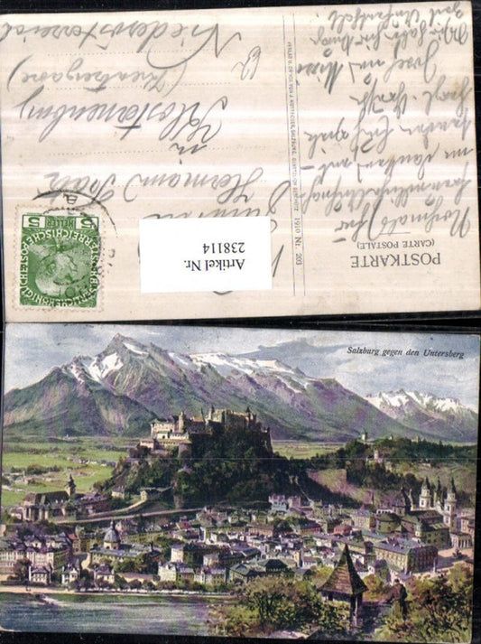 238114,Salzburg Totale geg. d. Untersberg