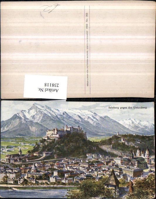 238118,Salzburg Totale geg. d. Untersberg