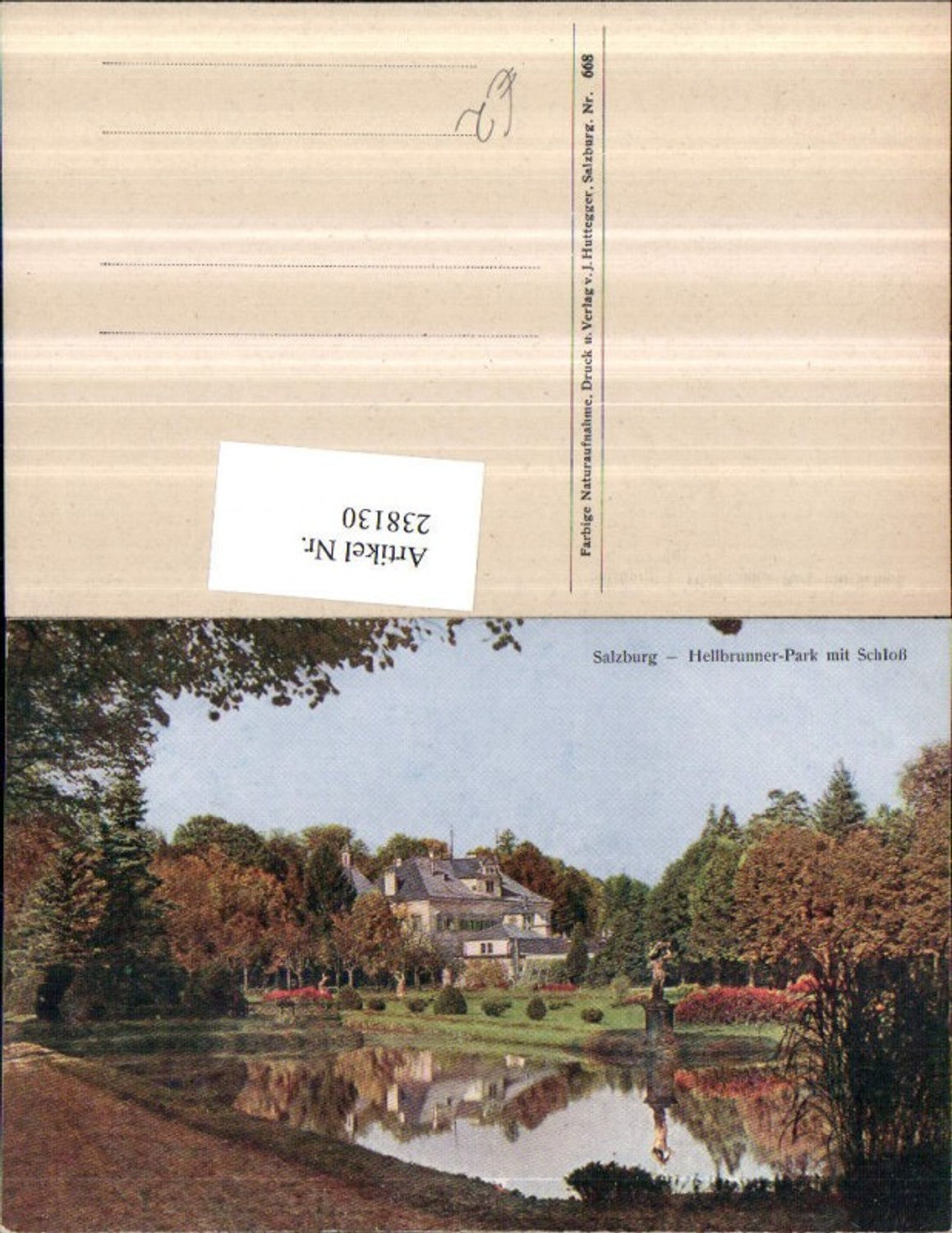 238130,Salzburg Hellbrunner-Park m. Schloss Partie