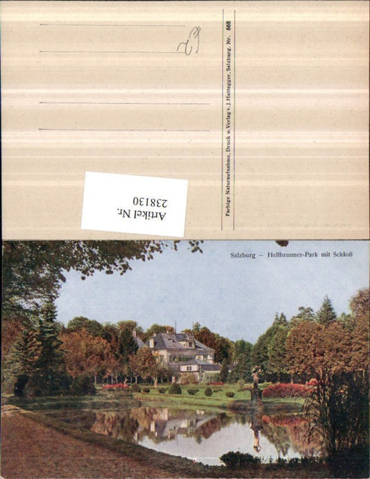 238130,Salzburg Hellbrunner-Park m. Schloss Partie