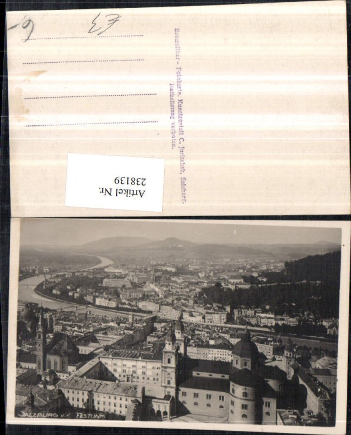 238139,Salzburg Totale von d. Festung