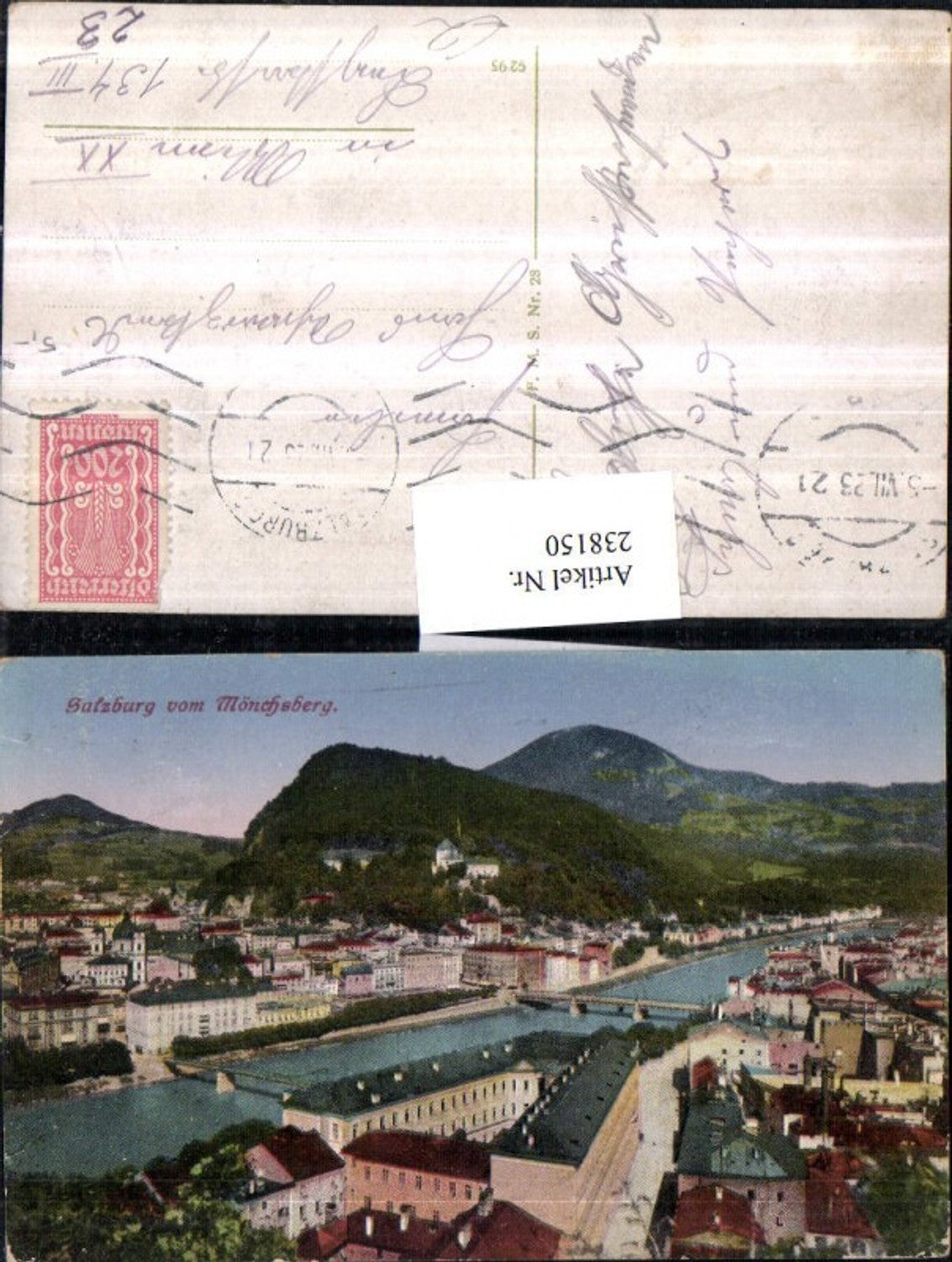 238150,Salzburg Totale v. Mönchsberg
