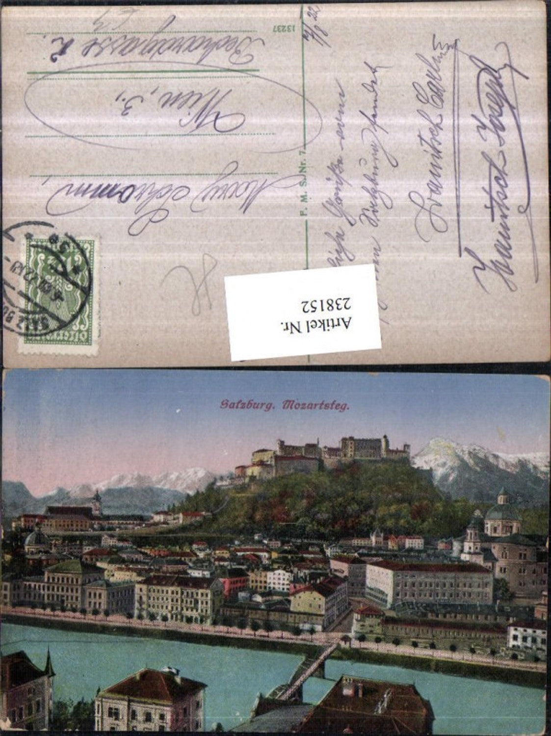 238152,Salzburg Totale Mozartsteg u. Festung