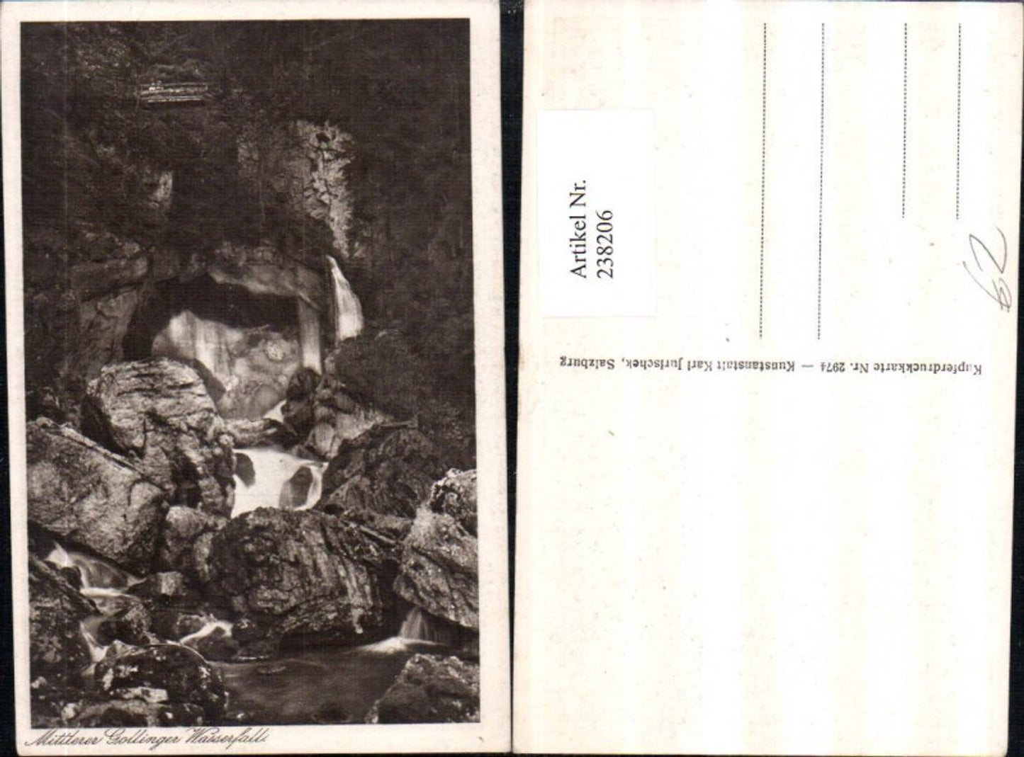 238206,Mittlere Gollinger Wasserfall b. Golling